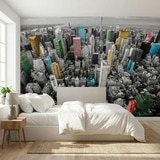 Fototapeten: Bunte Wolkenkratzer New York 3