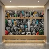 Fototapeten: Bunte Wolkenkratzer New York 4