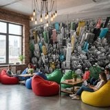 Fototapeten: Bunte Wolkenkratzer New York 8