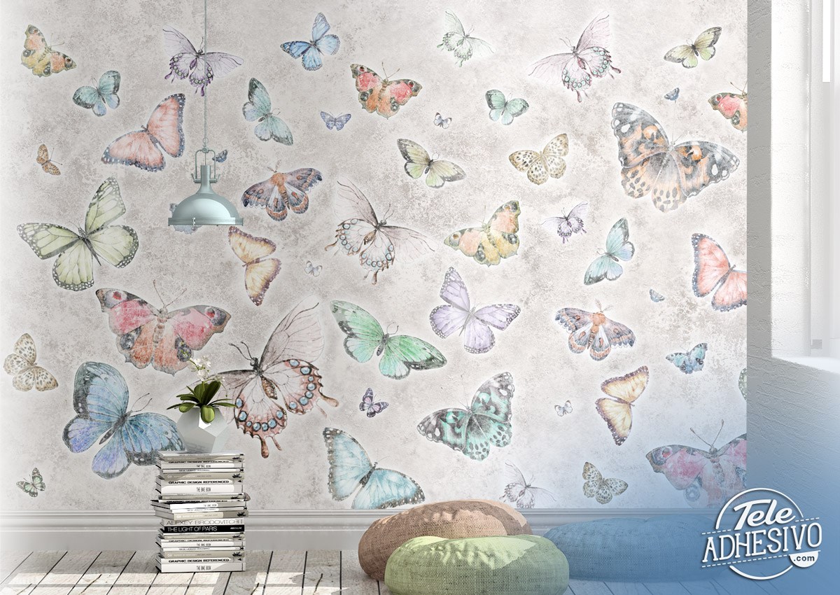 Fototapeten: Schmetterling Collage