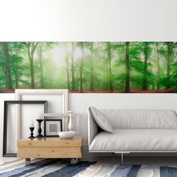 Fototapeten: Wald aus roten Blättern 0