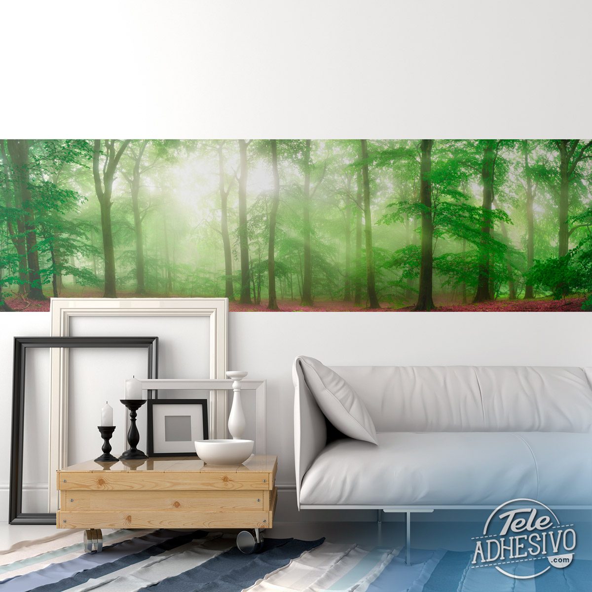 Fototapeten: Wald aus roten Blättern