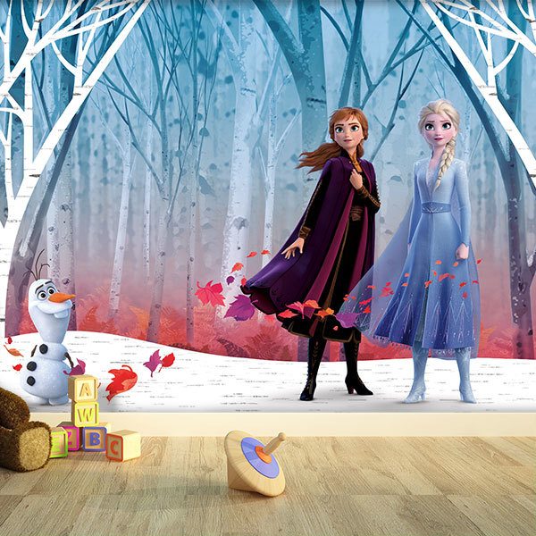 Fototapeten: Elsa, Anna und Olaf 0