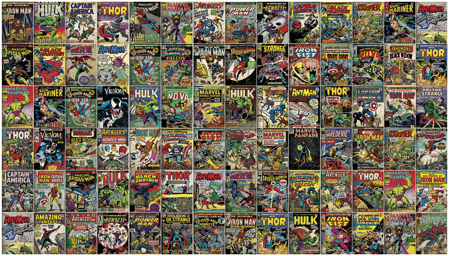 Fototapeten: Comicbuch-Cover