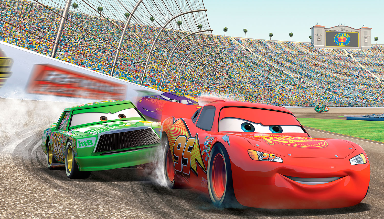 Fototapeten: Lightning McQueen beim Piston Cup