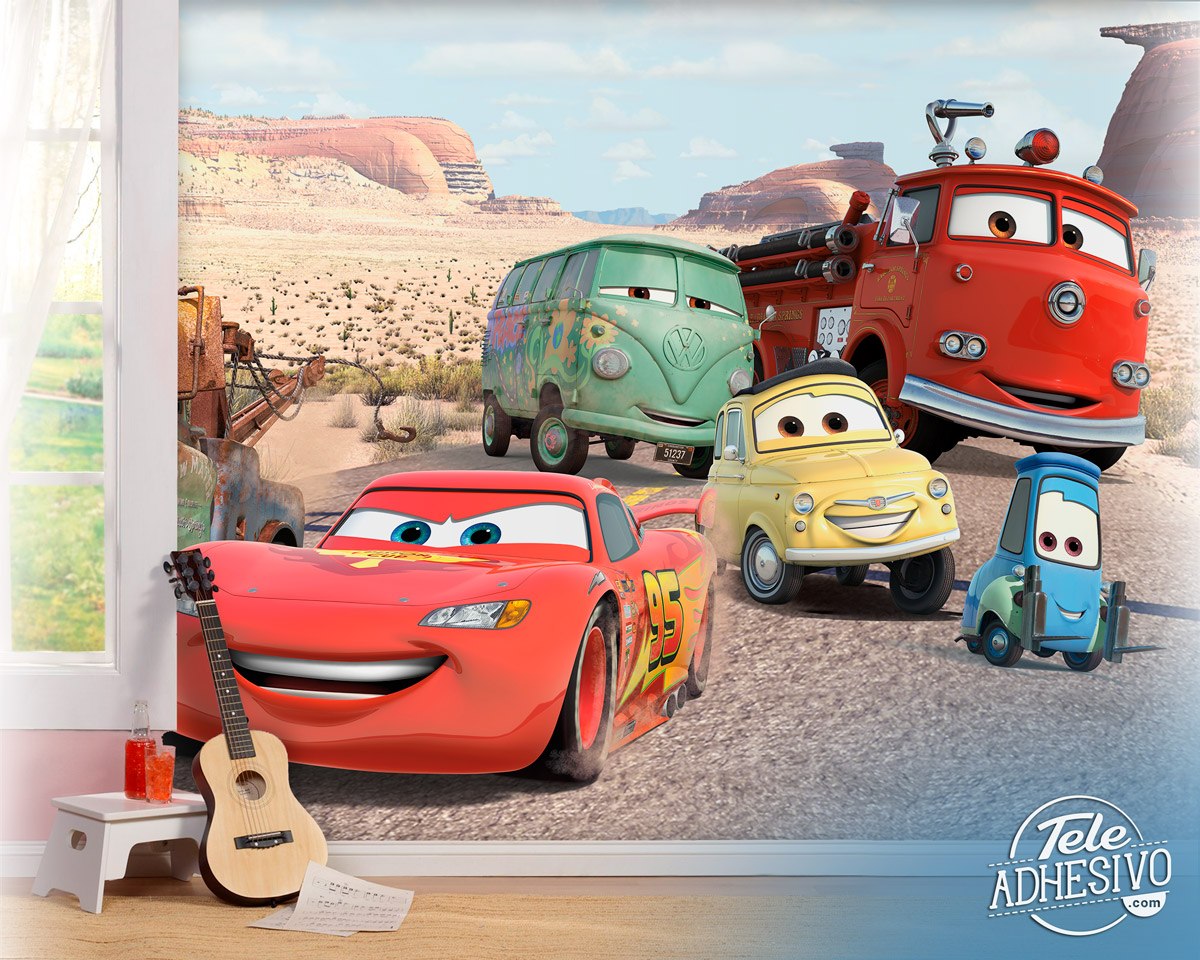 Fototapeten: Lightning McQueen und seine Freunde