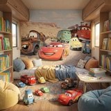 Fototapeten: Lightning McQueen und seine Freunde 12