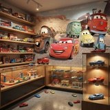 Fototapeten: Lightning McQueen und seine Freunde 7