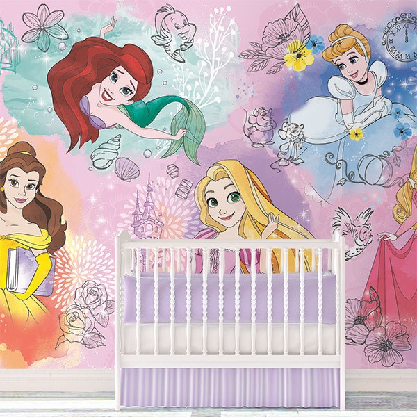 Fototapeten: Schöne Gesichter von Disney-Prinzessinnen 0