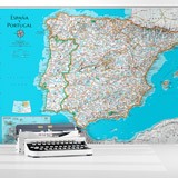 Fototapeten: Weltkarte Spanien und Portugal 2