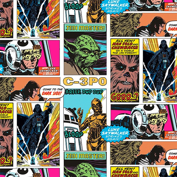 Fototapeten: Star Wars Collage-Comics