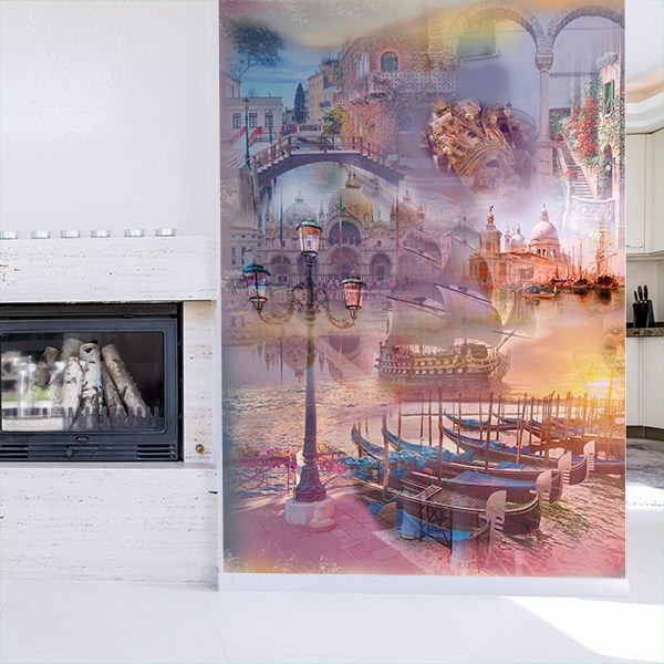 Fototapeten: Collage Venedig