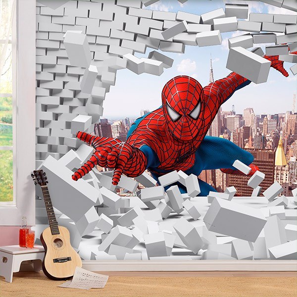 Fototapeten: Spiderman Mauerbrecher