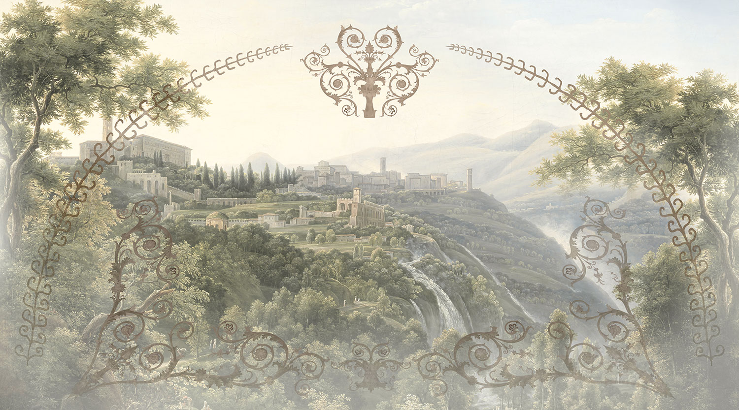 Fototapeten: Tuscan Village Italienische 