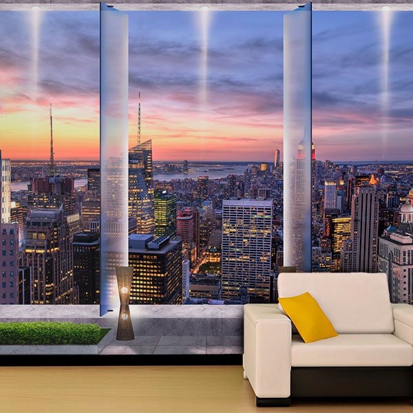 Fototapeten: Terrassendämmerung in New York