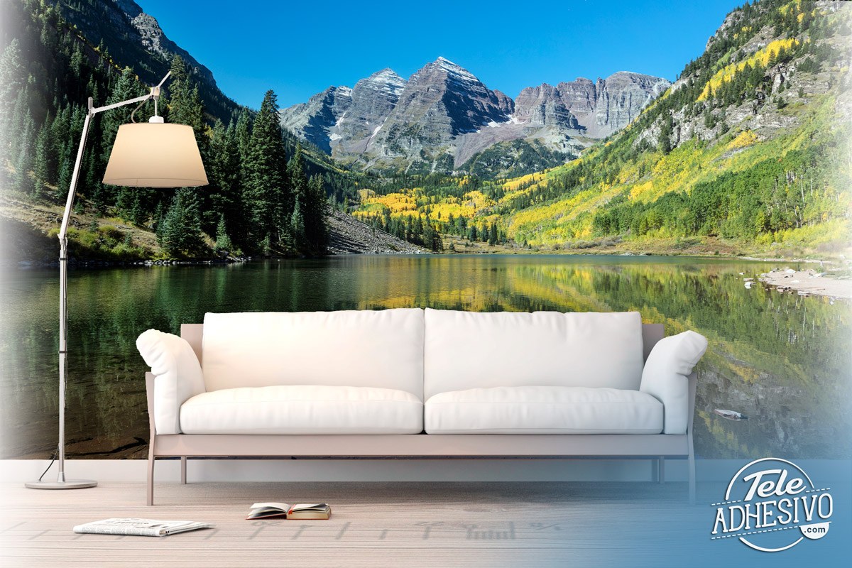 Fototapeten: Maroon Lake im Sommer