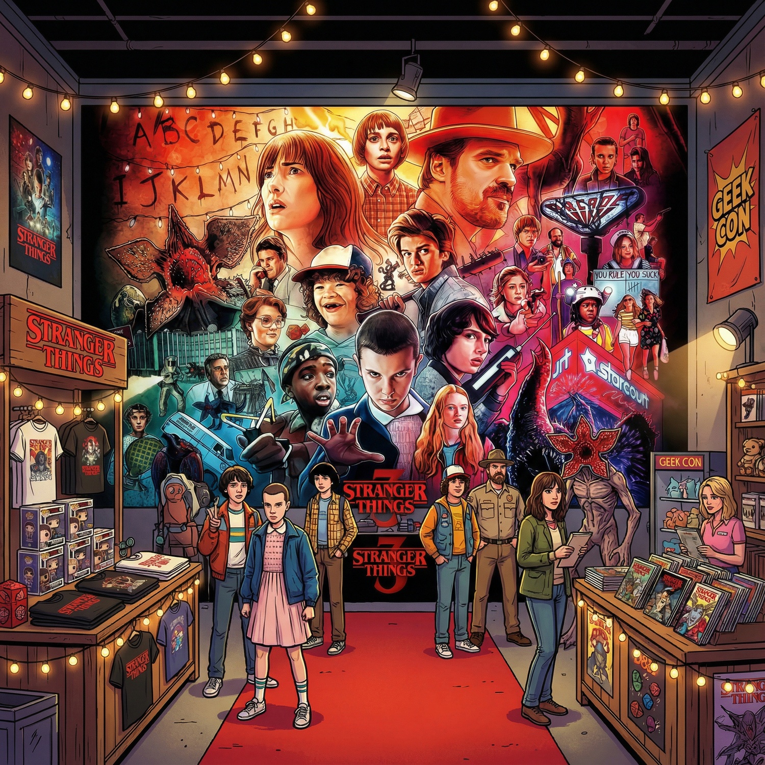 Fototapeten: Stranger Things Zeichnung