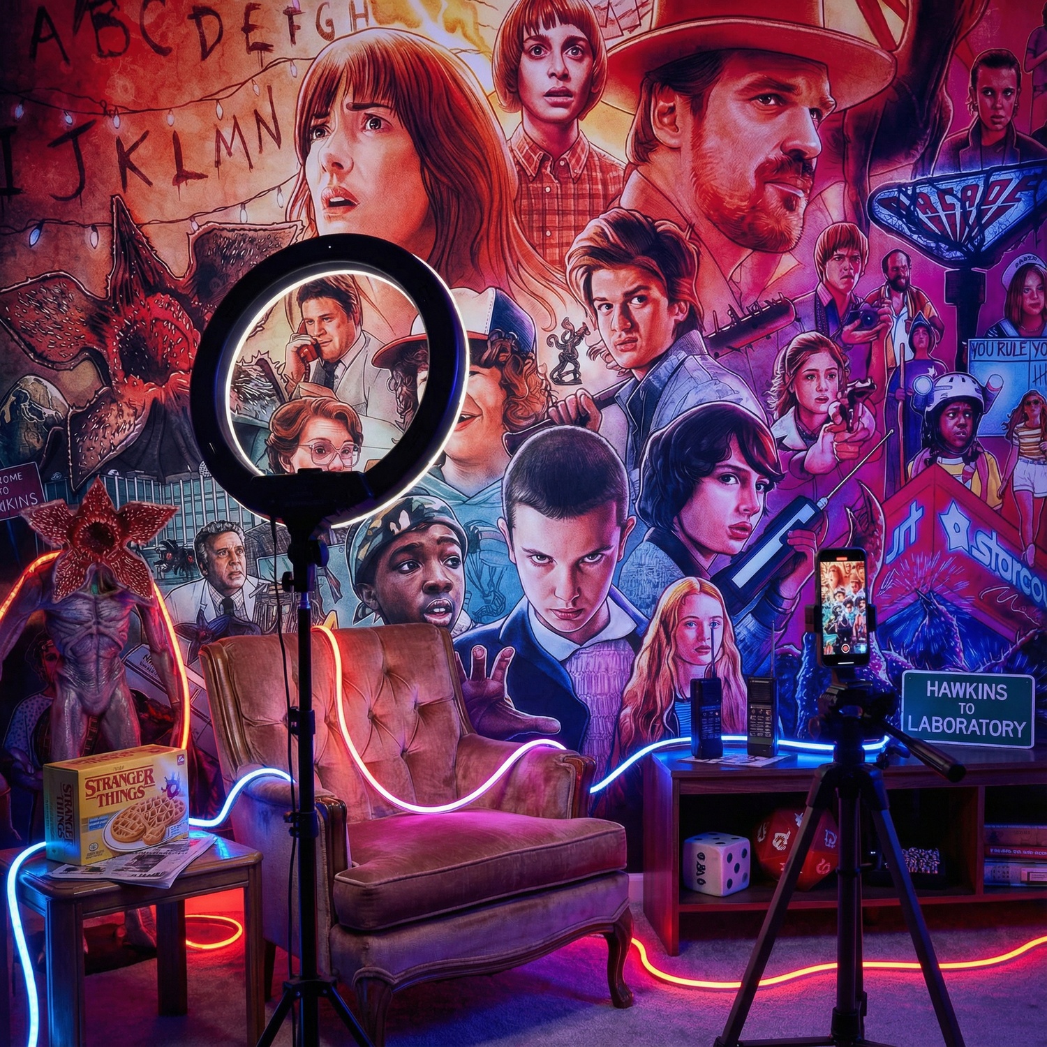 Fototapeten: Stranger Things Zeichnung