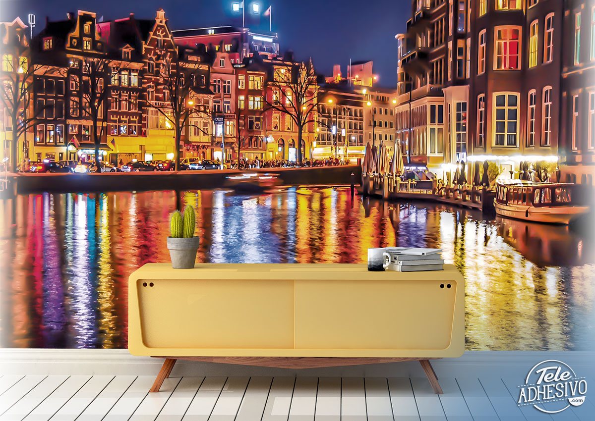 Fototapeten: Amsterdamer Grachten