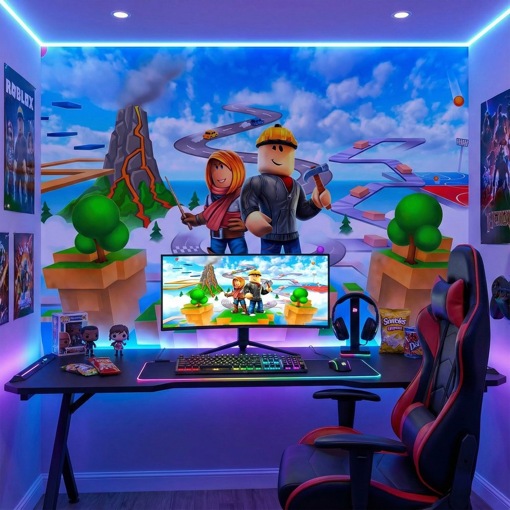 Fototapeten: Roblox Fototapete