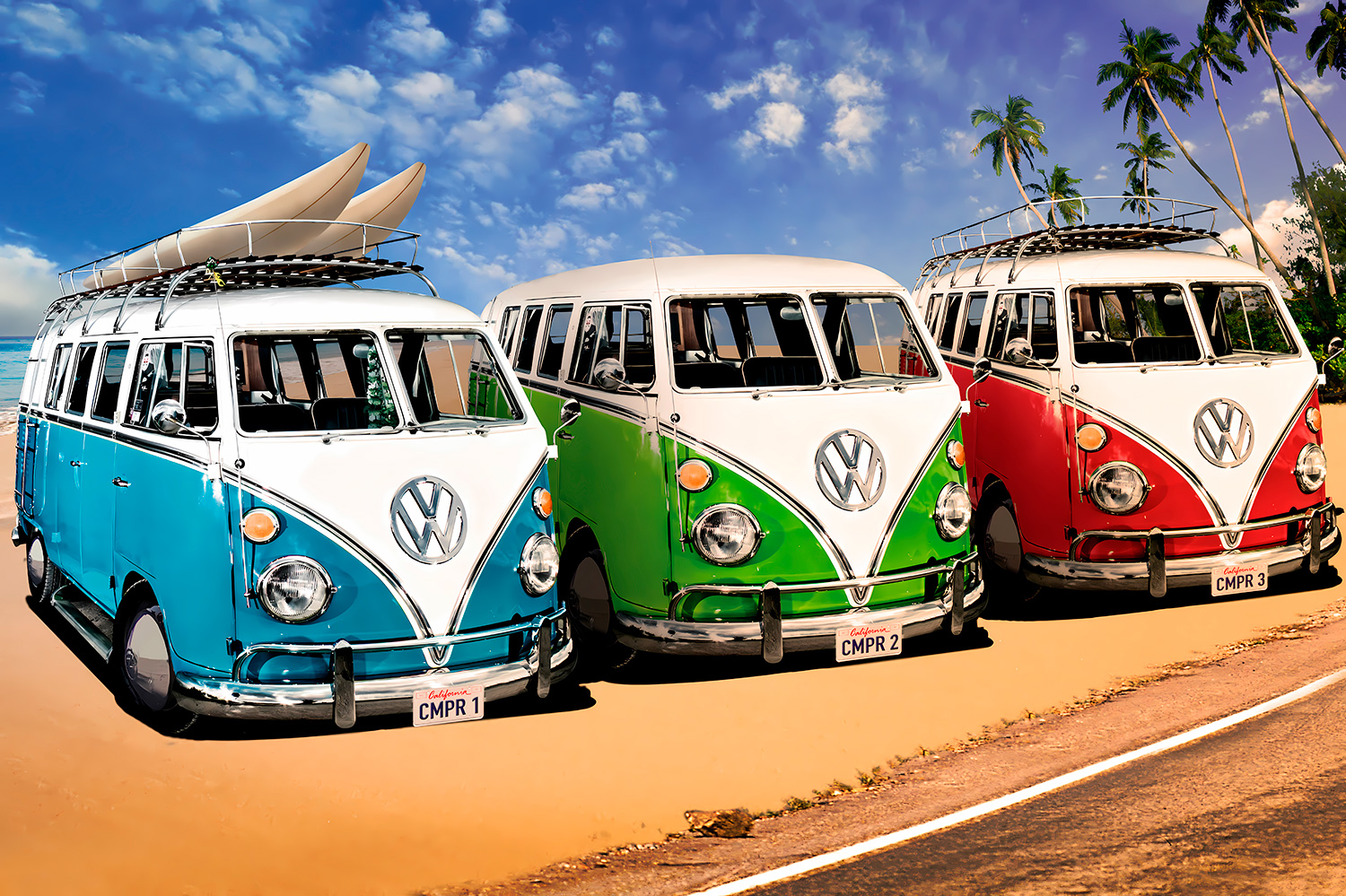 Fototapeten: Volkswagen Surfer Transporter