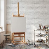 Fototapeten: Abgenutzter wei&szlig;er Backstein 16