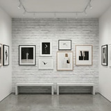 Fototapeten: Abgenutzte wei&szlig;e Ziegelsteinbeschaffenheit 5