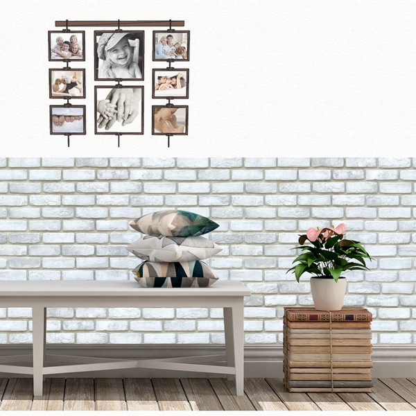 Fototapeten: Wei&szlig;e Backstein-Textur