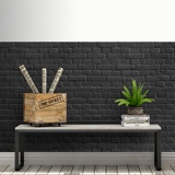 Fototapeten: Black Brick Textur 2