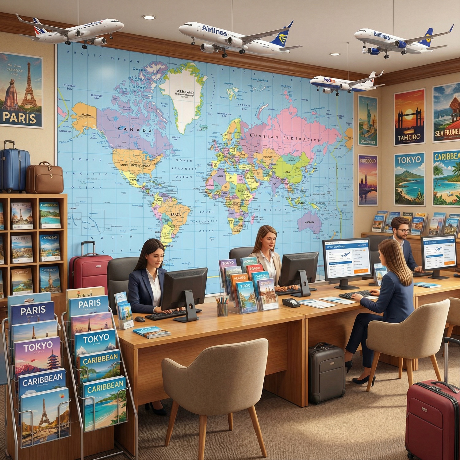 Fototapeten: Weltkarte gro&szlig;