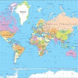 Fototapeten: Political World Map 3