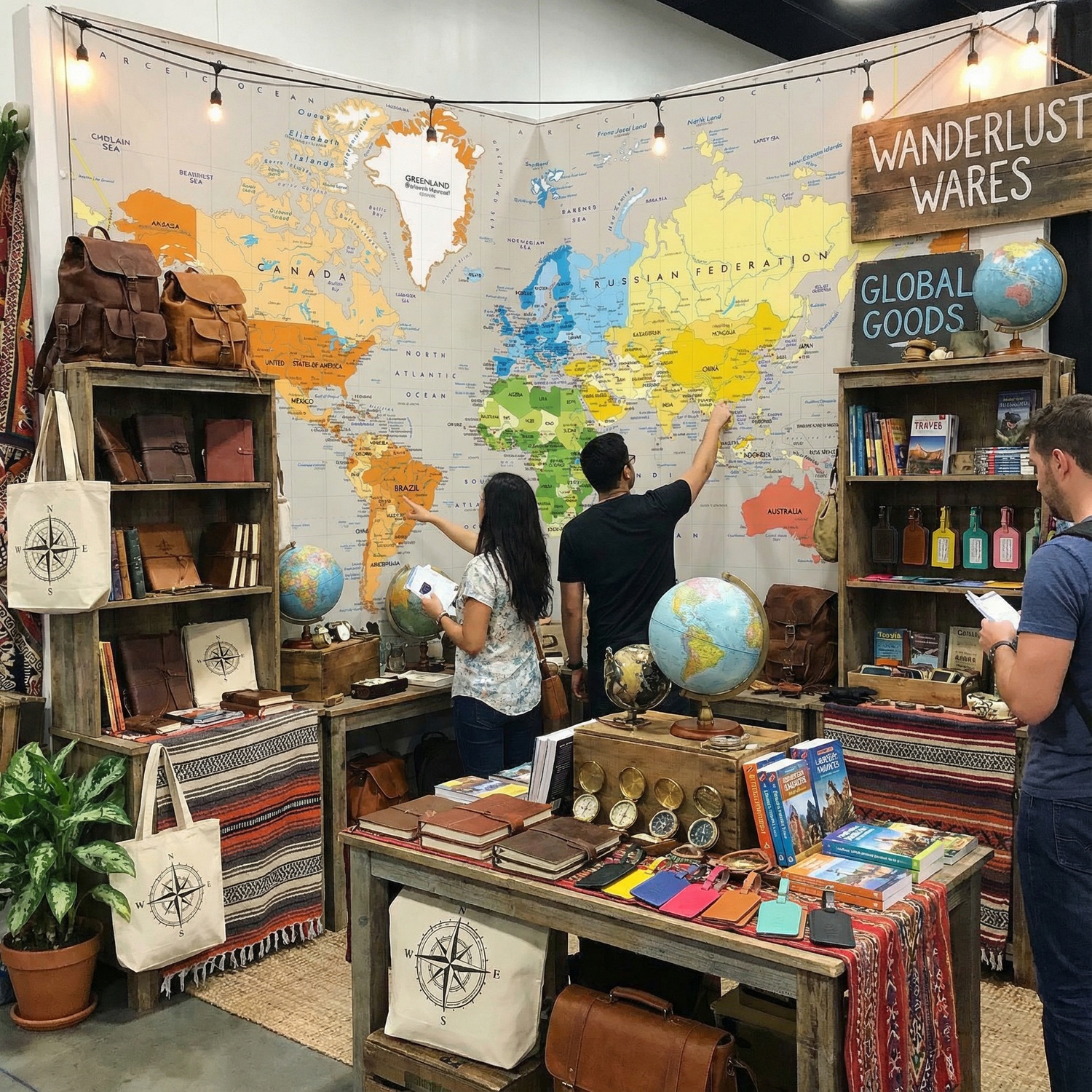 Fototapeten: Politische Weltkarte Kontinente