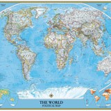 Fototapeten: Weltpolitische Weltkarte 3