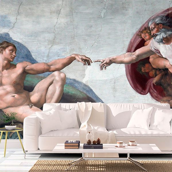 Fototapeten: Erschaffung von Adam, Michelangelo