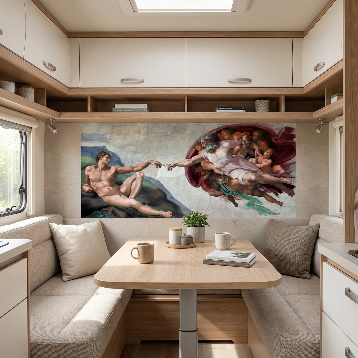 Fototapeten: Erschaffung von Adam, Michelangelo