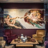 Fototapeten: Erschaffung von Adam, Michelangelo 12