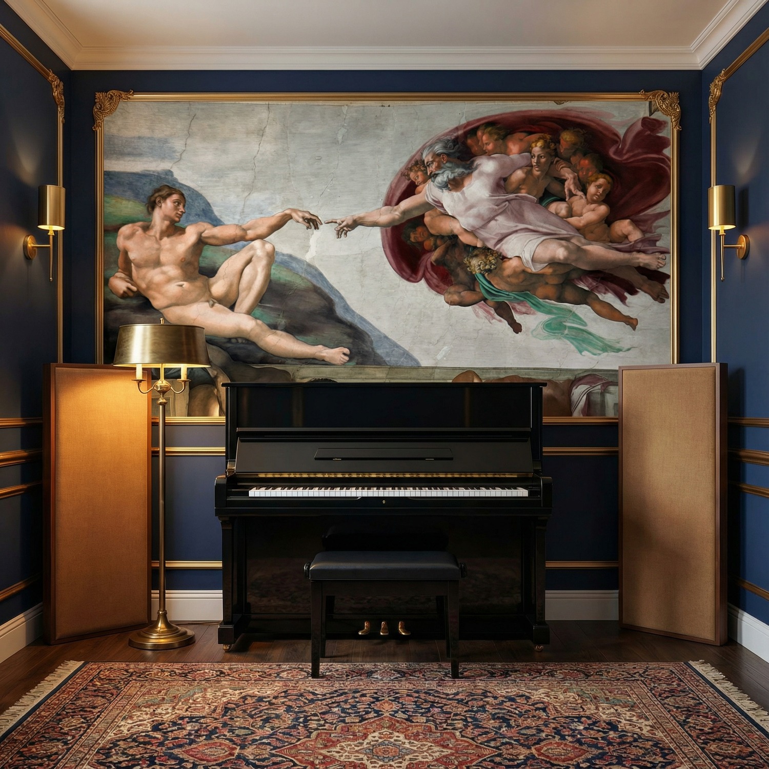 Fototapeten: Erschaffung von Adam, Michelangelo