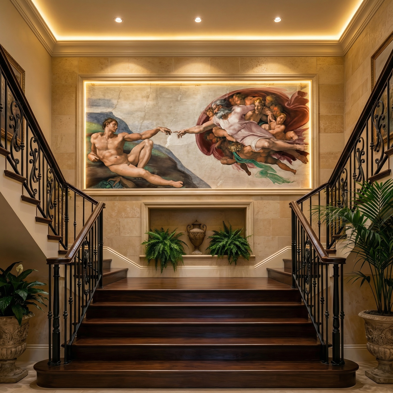 Fototapeten: Erschaffung von Adam, Michelangelo