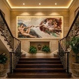 Fototapeten: Erschaffung von Adam, Michelangelo 16