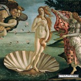 Fototapeten: Geburt der Venus, Botticelli 3