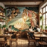 Fototapeten: Geburt der Venus, Botticelli 8