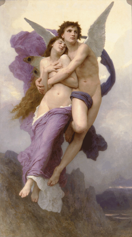 Fototapeten: Die Entführung der Psyche, Bouguereau