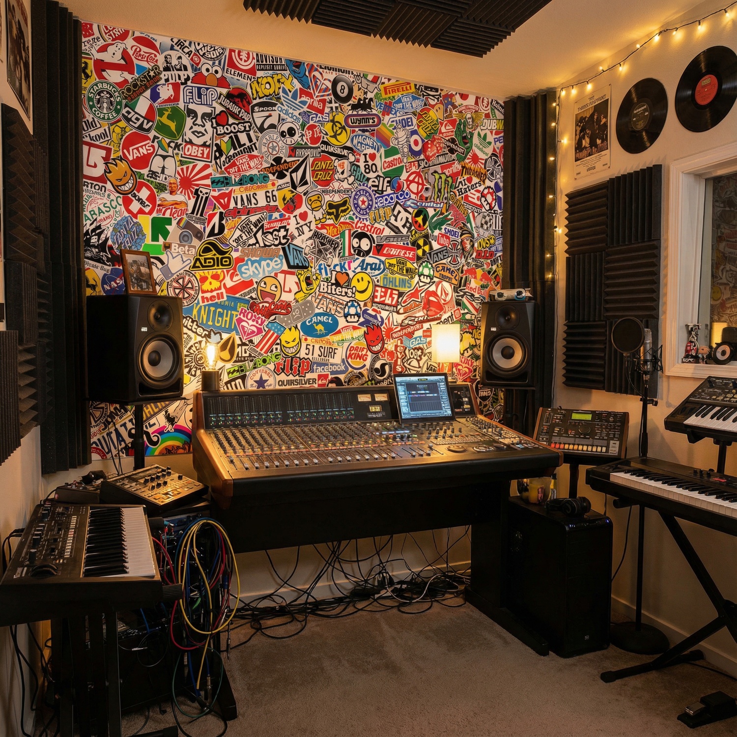 Fototapeten: StickerBomb Wandbild