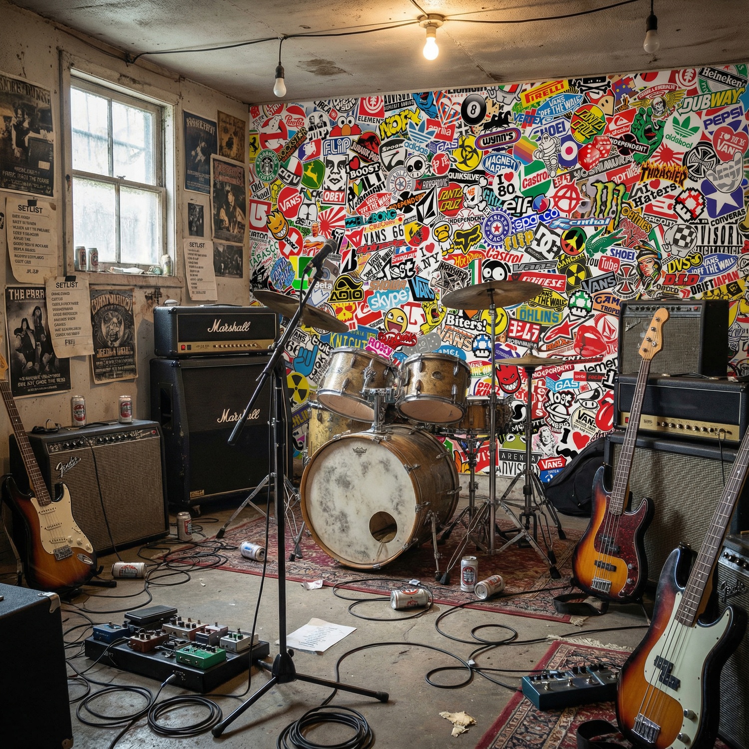 Fototapeten: StickerBomb Wandbild