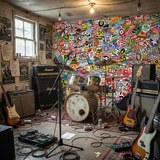 Fototapeten: StickerBomb Wandbild 15