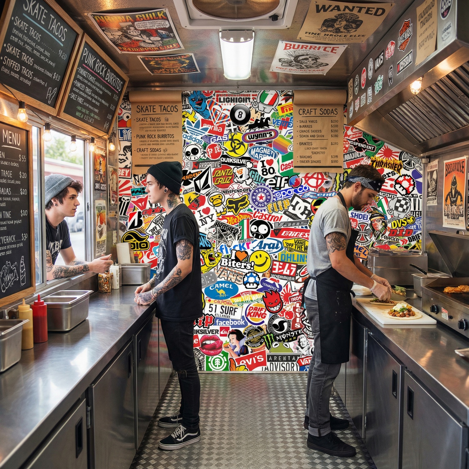 Fototapeten: StickerBomb Wandbild