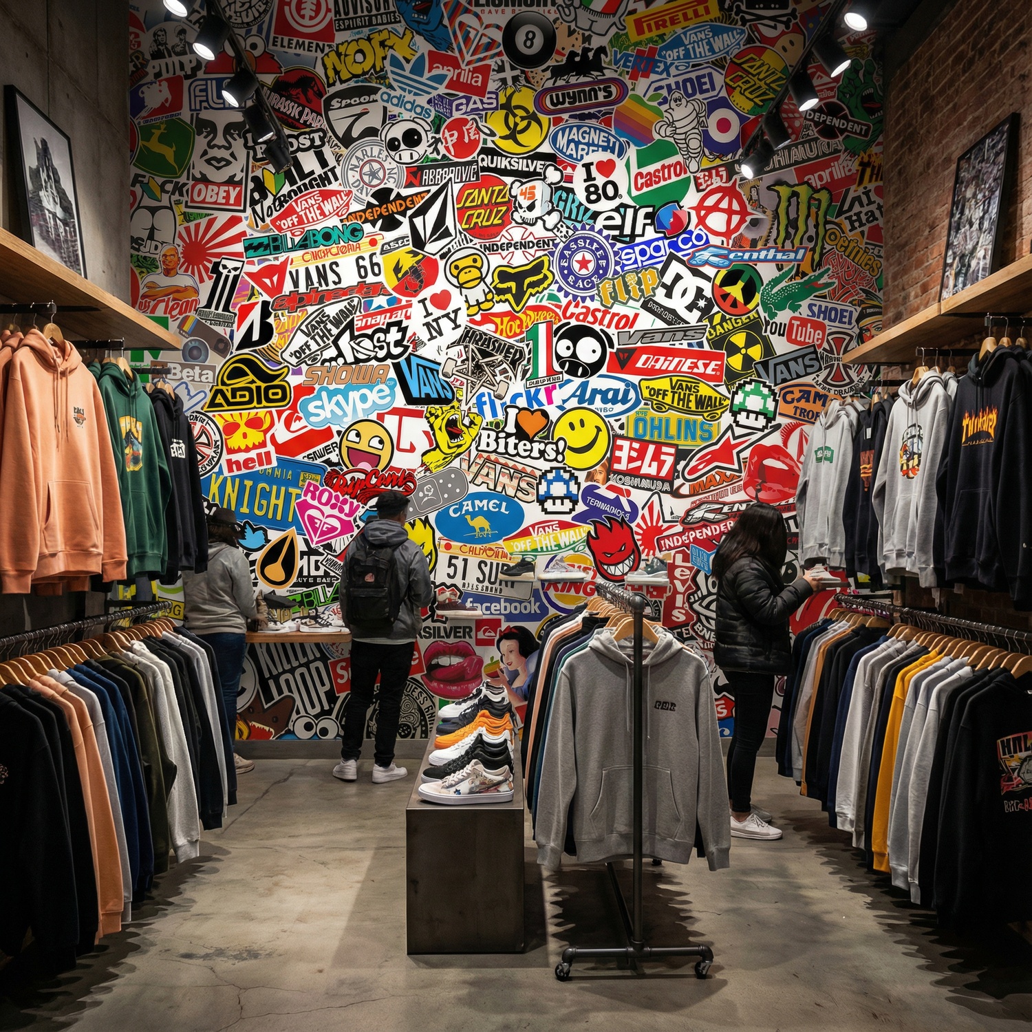 Fototapeten: StickerBomb Wandbild