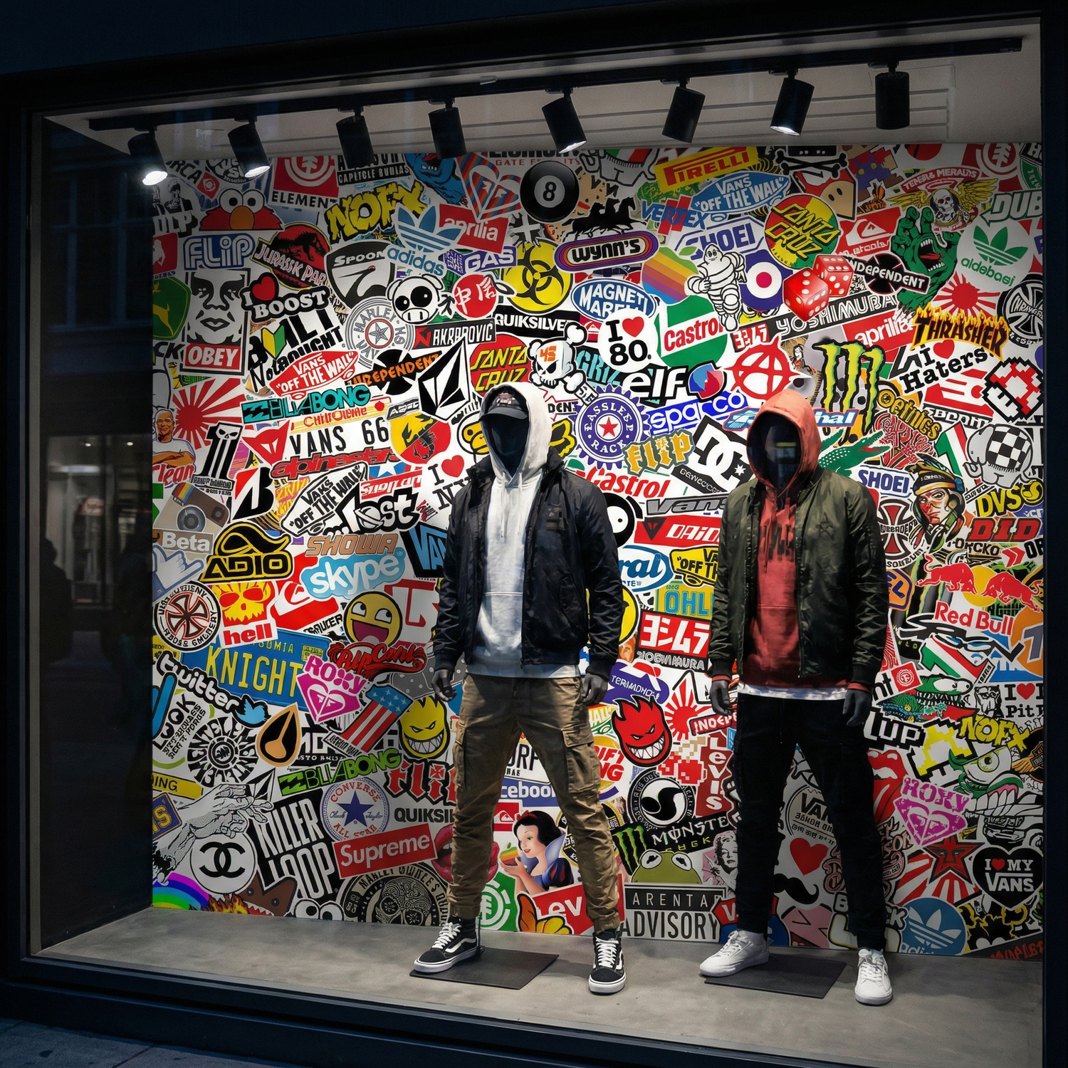 Fototapeten: StickerBomb Wandbild