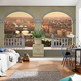 Fototapeten: Balkon in Florenz 2