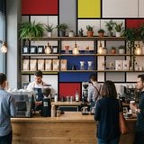 Fototapeten: Piet Mondrian 9